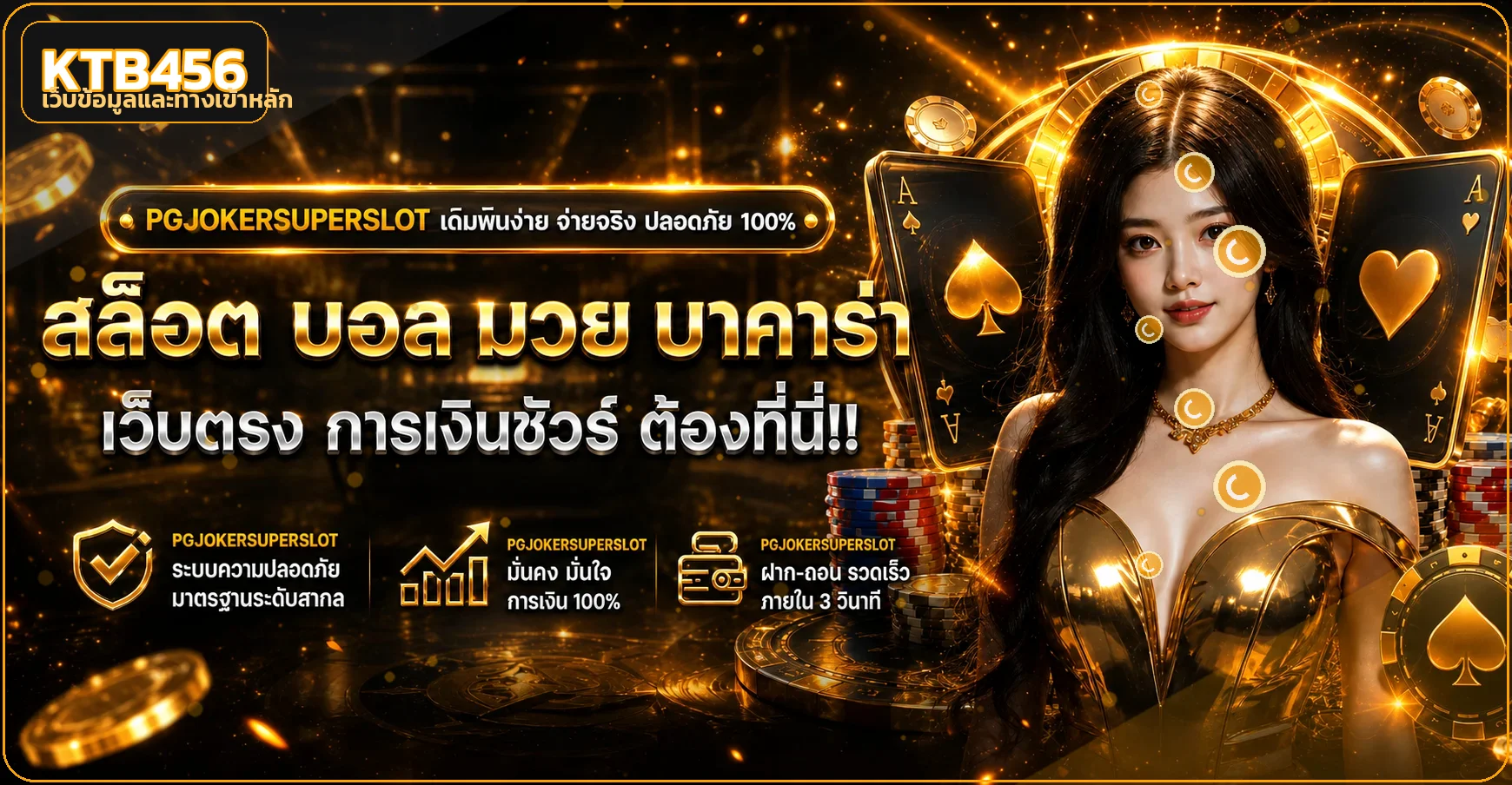แบนเนอร์ KTB456 ทางเข้าเว็บและคู่มือใช้งาน